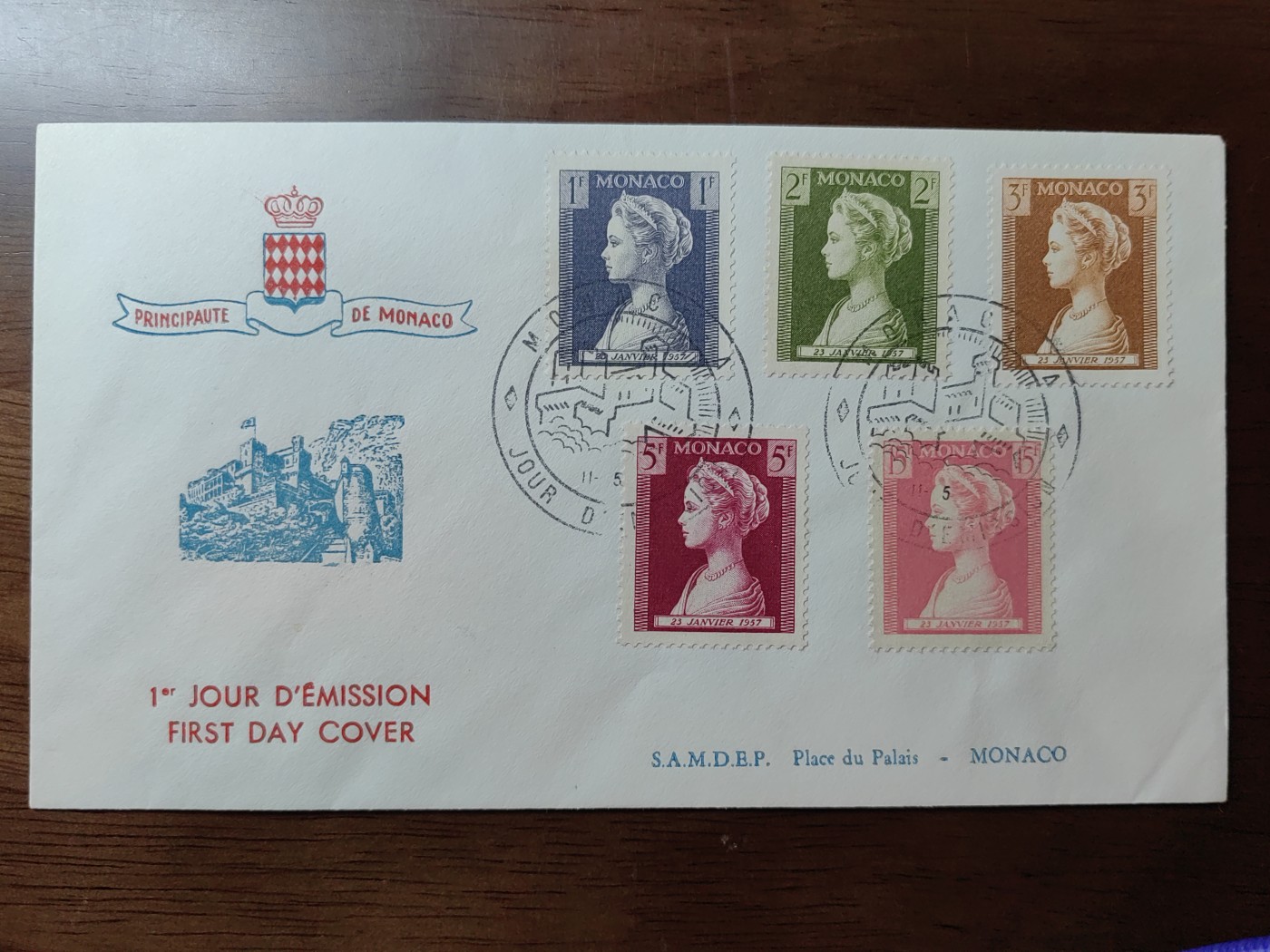 外国精选邮品专场（秒杀）第②①场 摩纳哥 1957年  格蕾丝 凯莉 王妃  