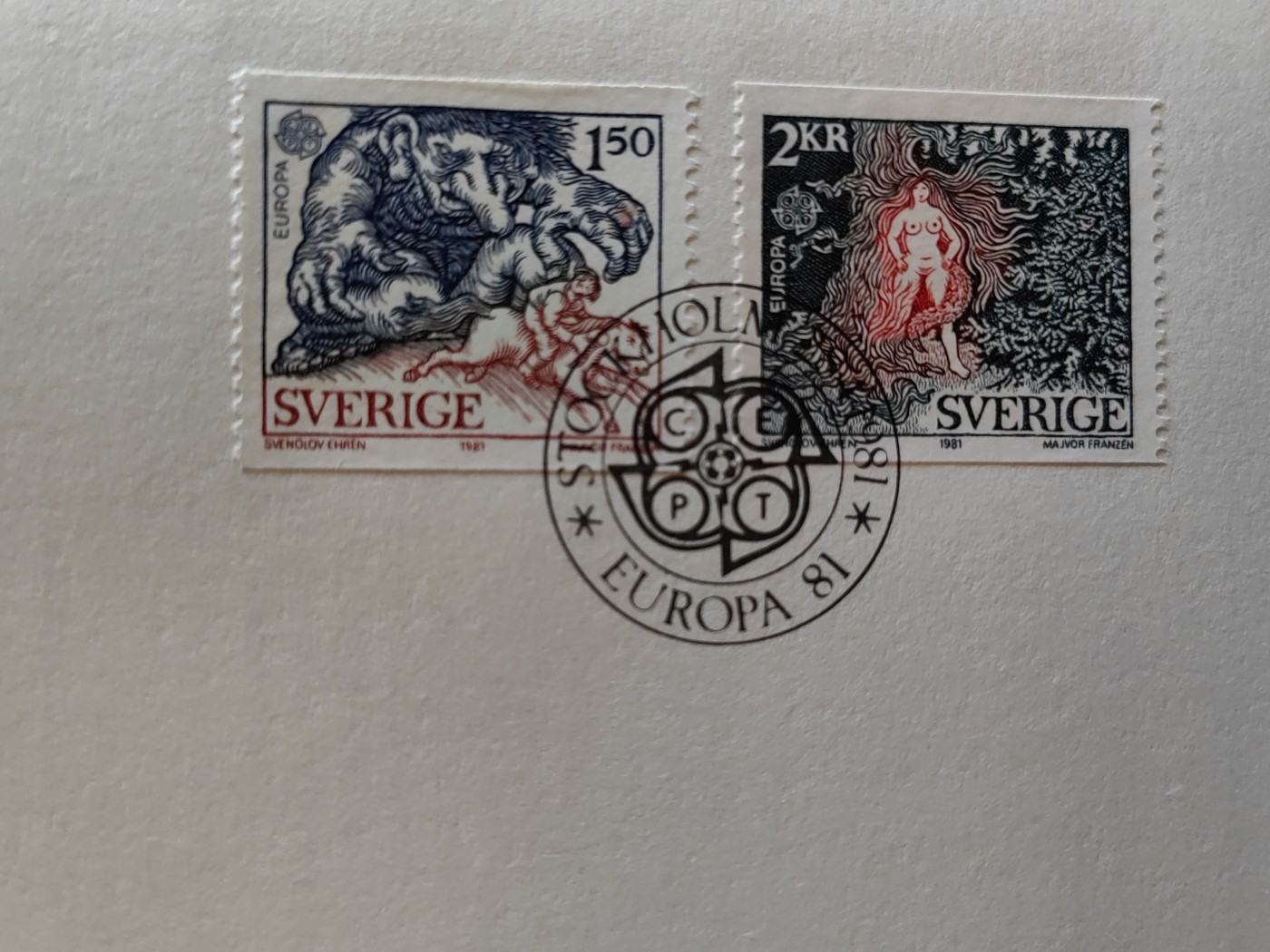 外国精选邮品专场（秒杀）第②①场 瑞典 神话传说（1981）2全