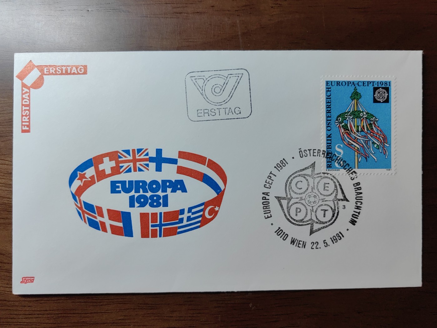 外国精选邮品专场（秒杀）第②①场 奥地利1981年 民俗节日五朔节花柱