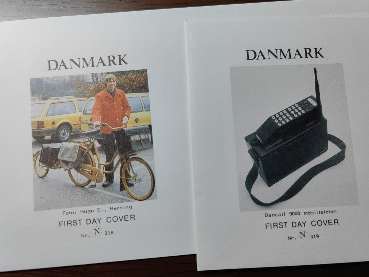 外国精选邮品专场（秒杀）第②①场 丹麦1988年 电话自行车邮递员2全