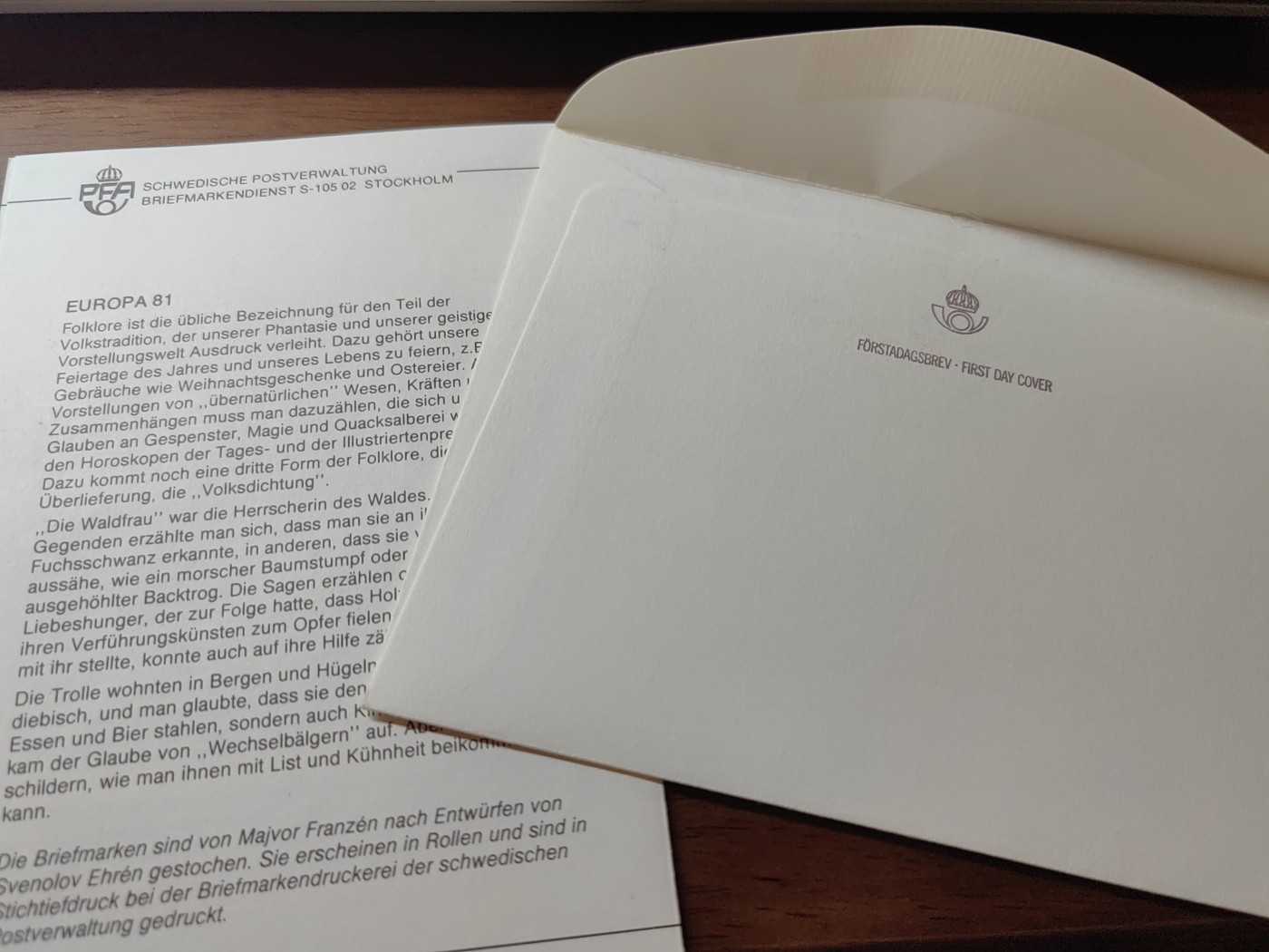 外国精选邮品专场（秒杀）第②①场 瑞典 神话传说（1981）2全