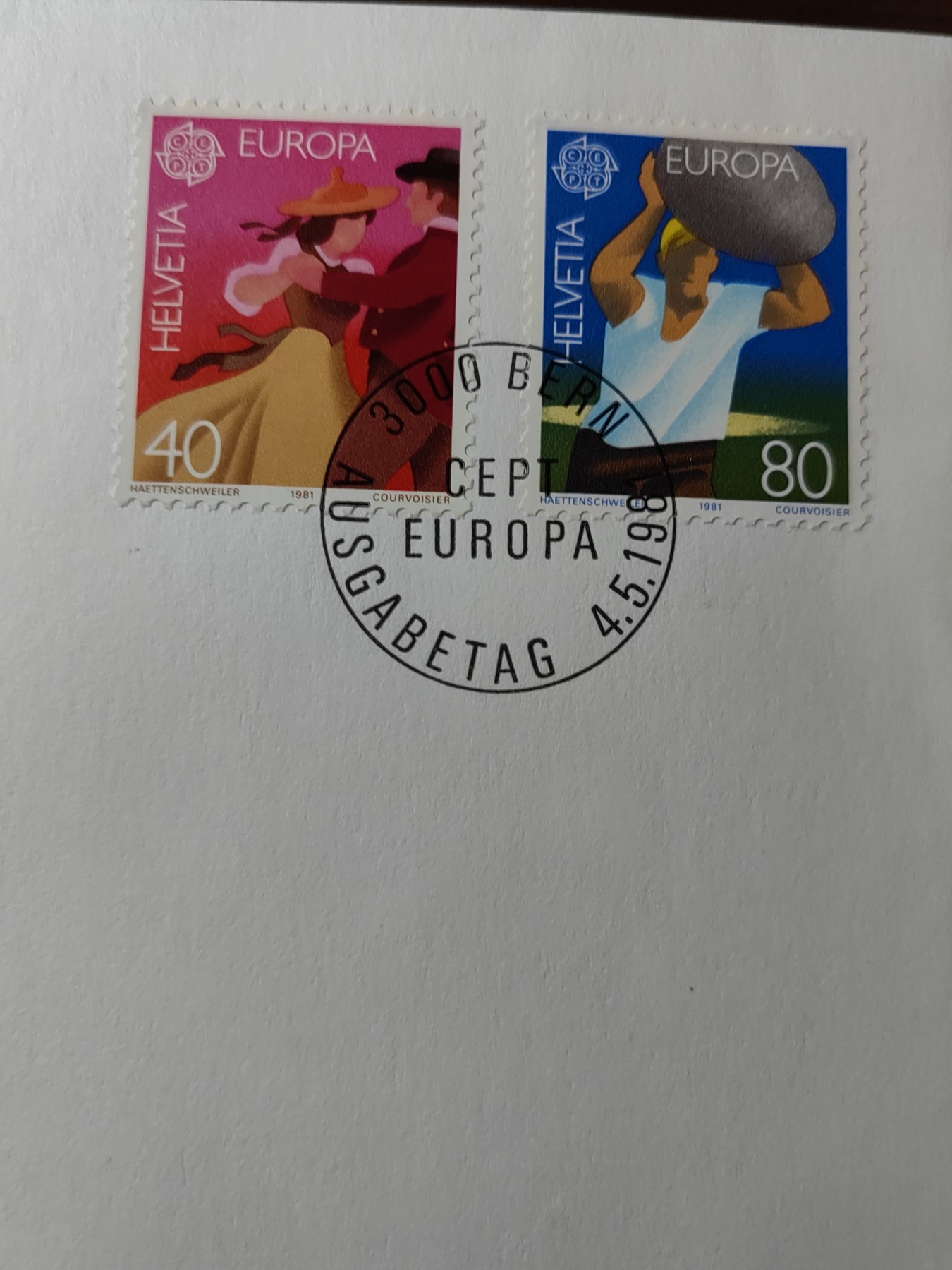 外国精选邮品专场（秒杀）第②①场 瑞士1981 民俗“掷石运动”&舞蹈