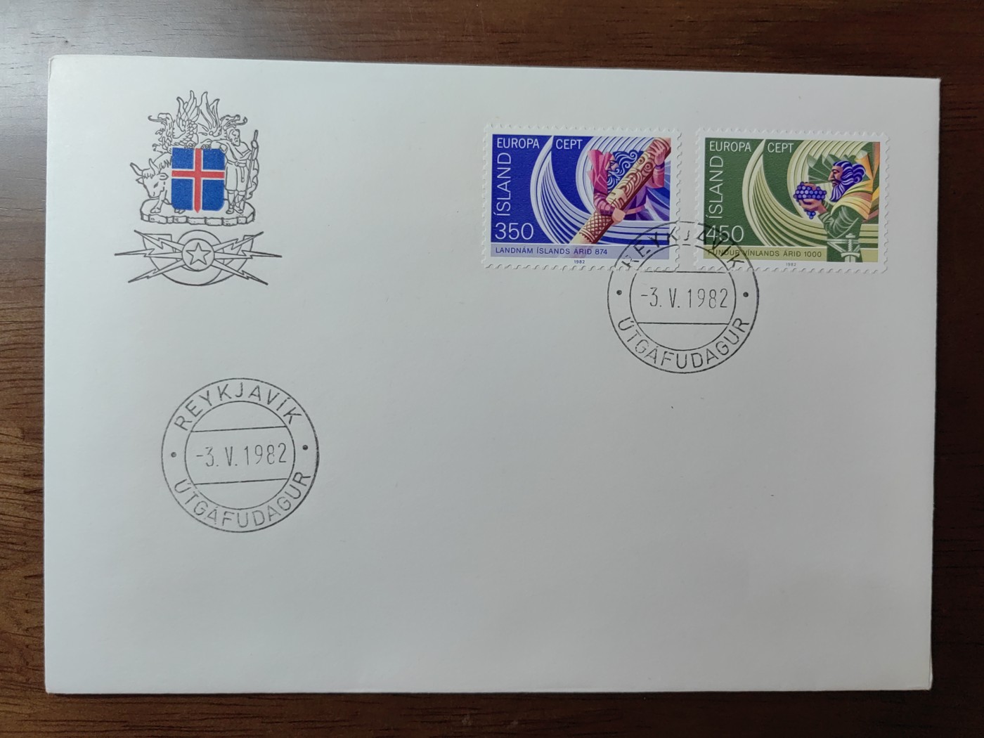 外国精选邮品专场（秒杀）第②①场 冰岛1982 定居冰岛、移民北美2全 