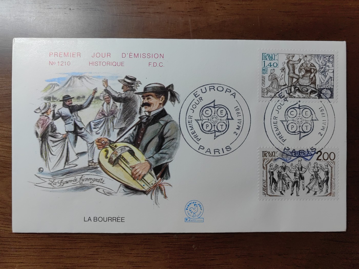 外国精选邮品专场（秒杀）第②①场 法国1981年 民俗和民间传说 舞蹈 2全