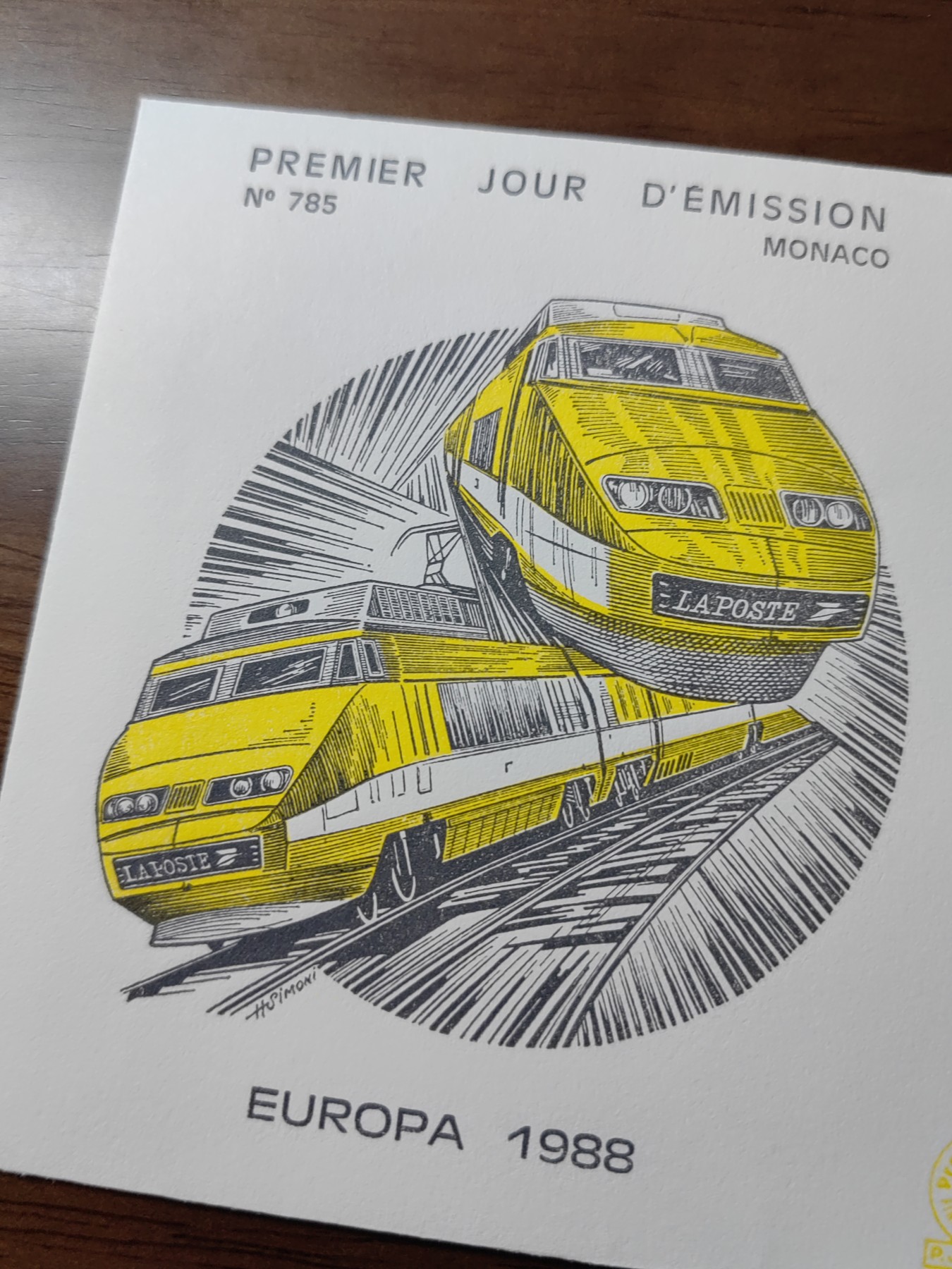 外国精选邮品专场（秒杀）第②①场 摩纳哥1988 交通火车卫星雕刻版2全