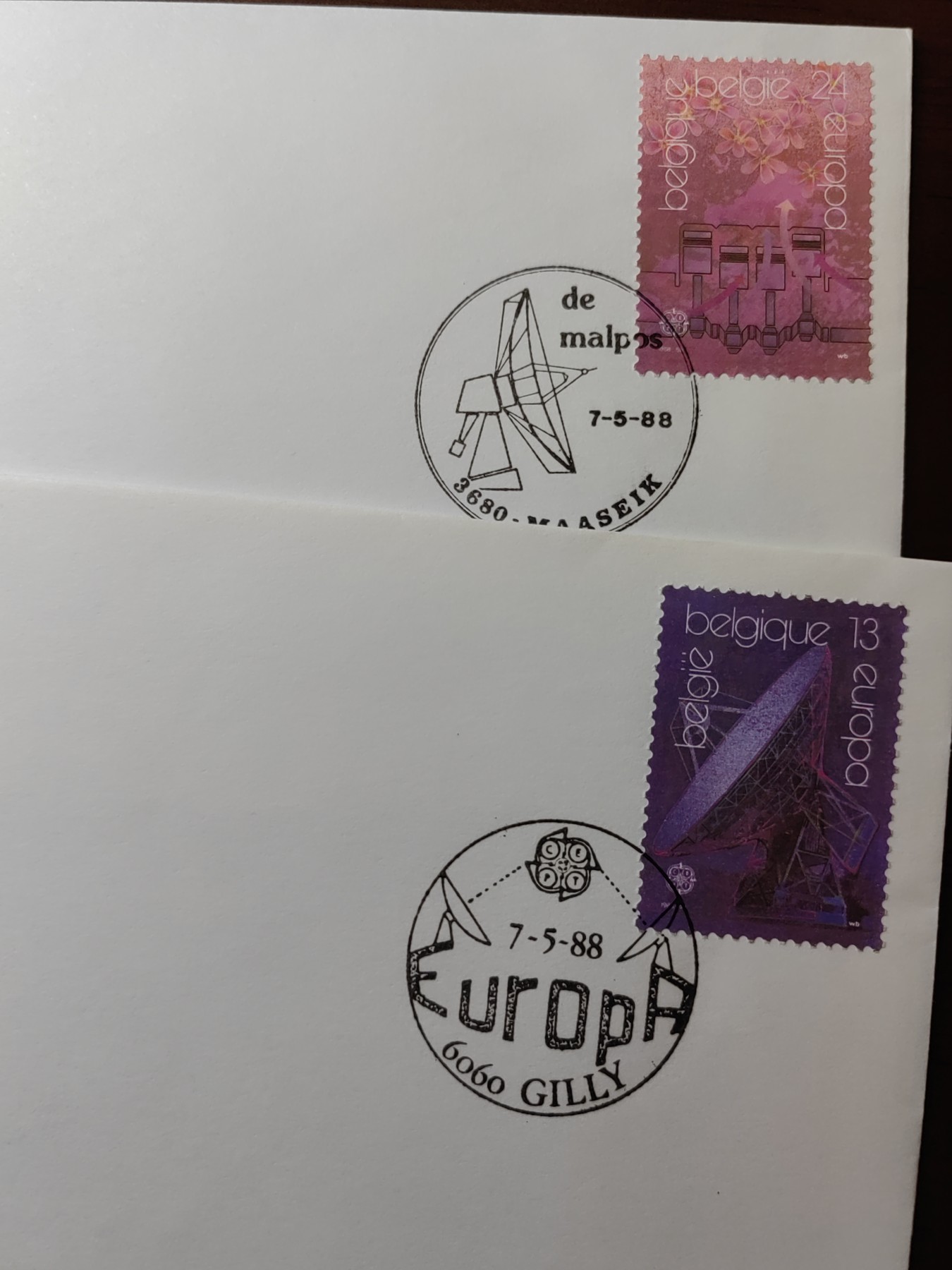 外国精选邮品专场（秒杀）第②①场 比利时1988年 交通与通讯 雷达 2全