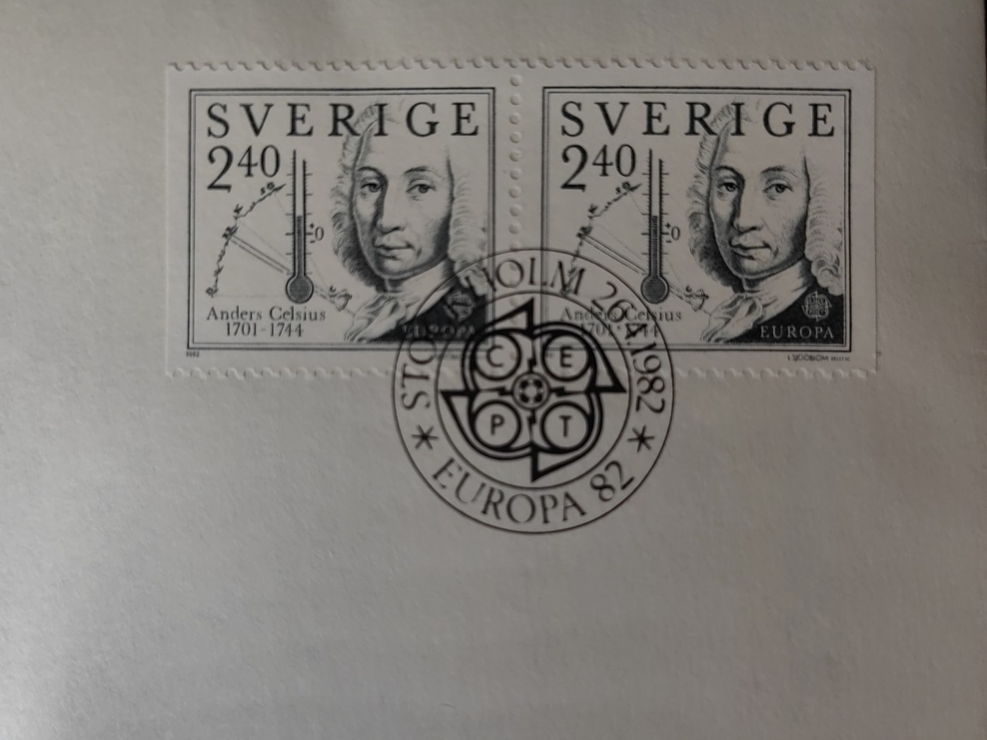 外国精选邮品专场（秒杀）第②①场 瑞典1982年 物理学家安德斯·摄尔修斯
