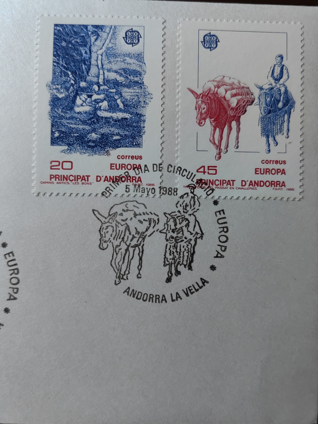 外国精选邮品专场（秒杀）第②①场  安道尔1988 邮递业务