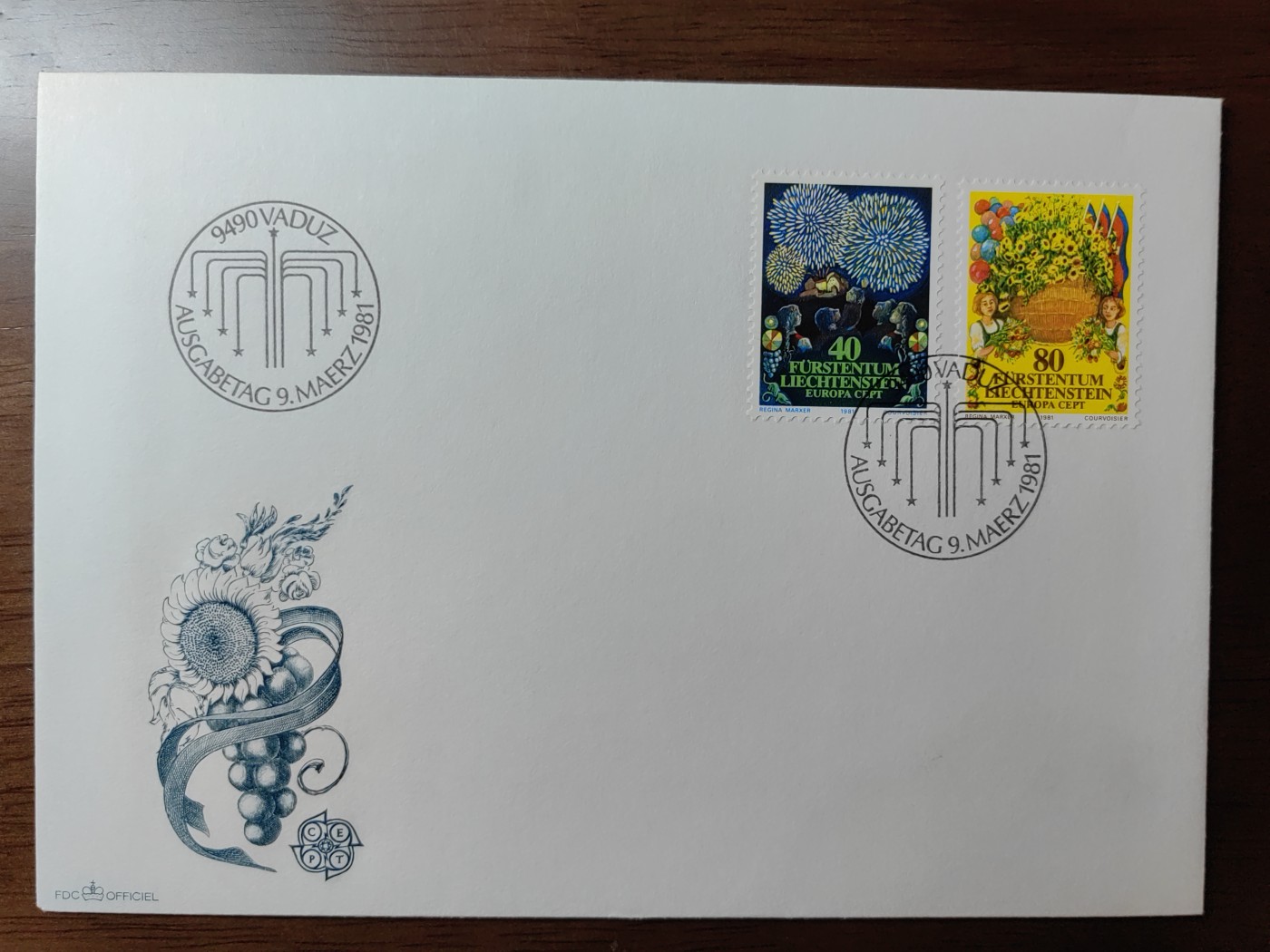 外国精选邮品专场（秒杀）第②①场 列支敦士登1981年 瓦杜兹皇宫 烟火国庆 2全