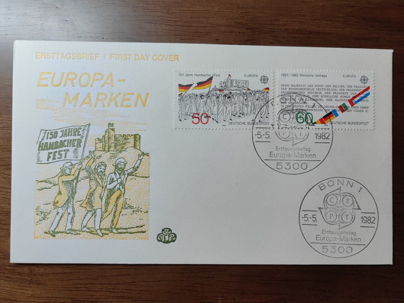 外国精选邮品专场（秒杀）第②①场 联邦德国1982 罗马条约签订25年 2全