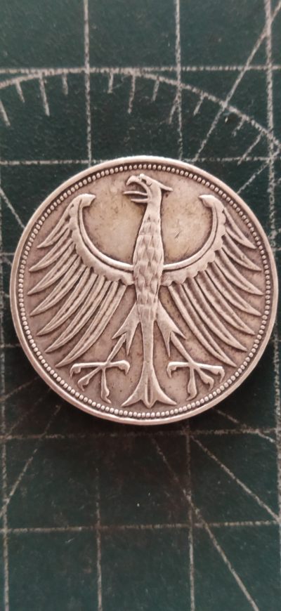 外国硬币初藏散币银币第8场 - 德国五马克银币1951年。