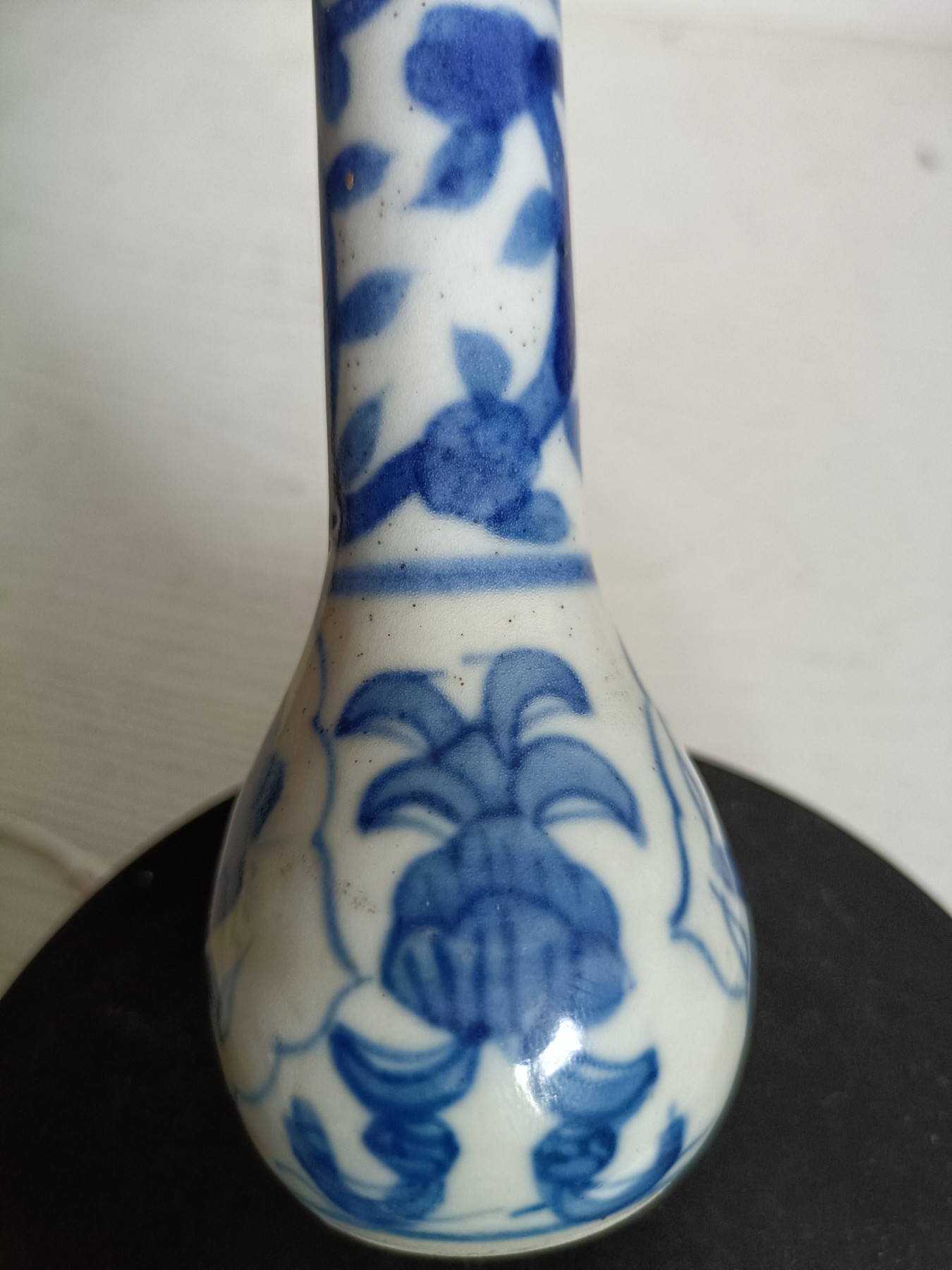 万历年制青花瓷笔杆~稀少见青花花色进入脂骨