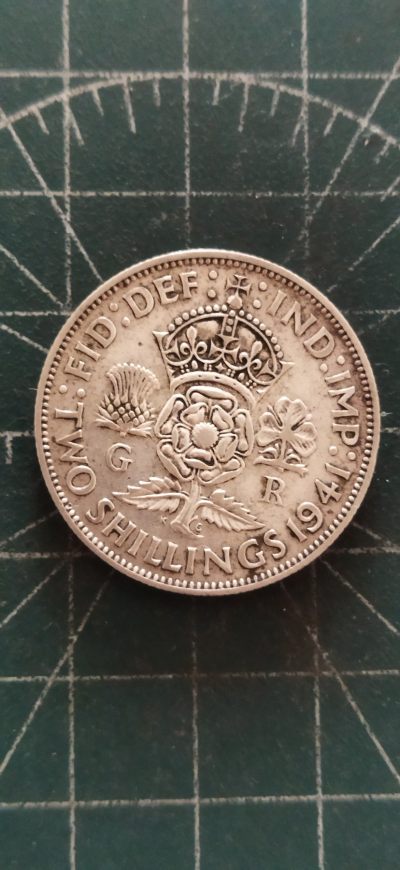 外国硬币初藏散币银币第8场 - 英国2先令银币1941年。