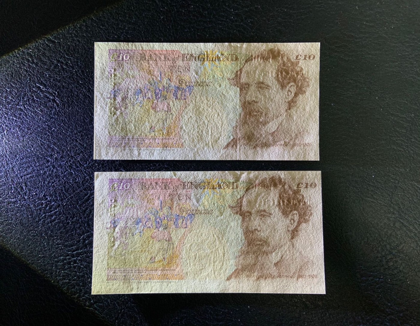 收藏联盟Quantum Auction 第301期拍卖  英国年10镑3张 品相UNC 细节如图