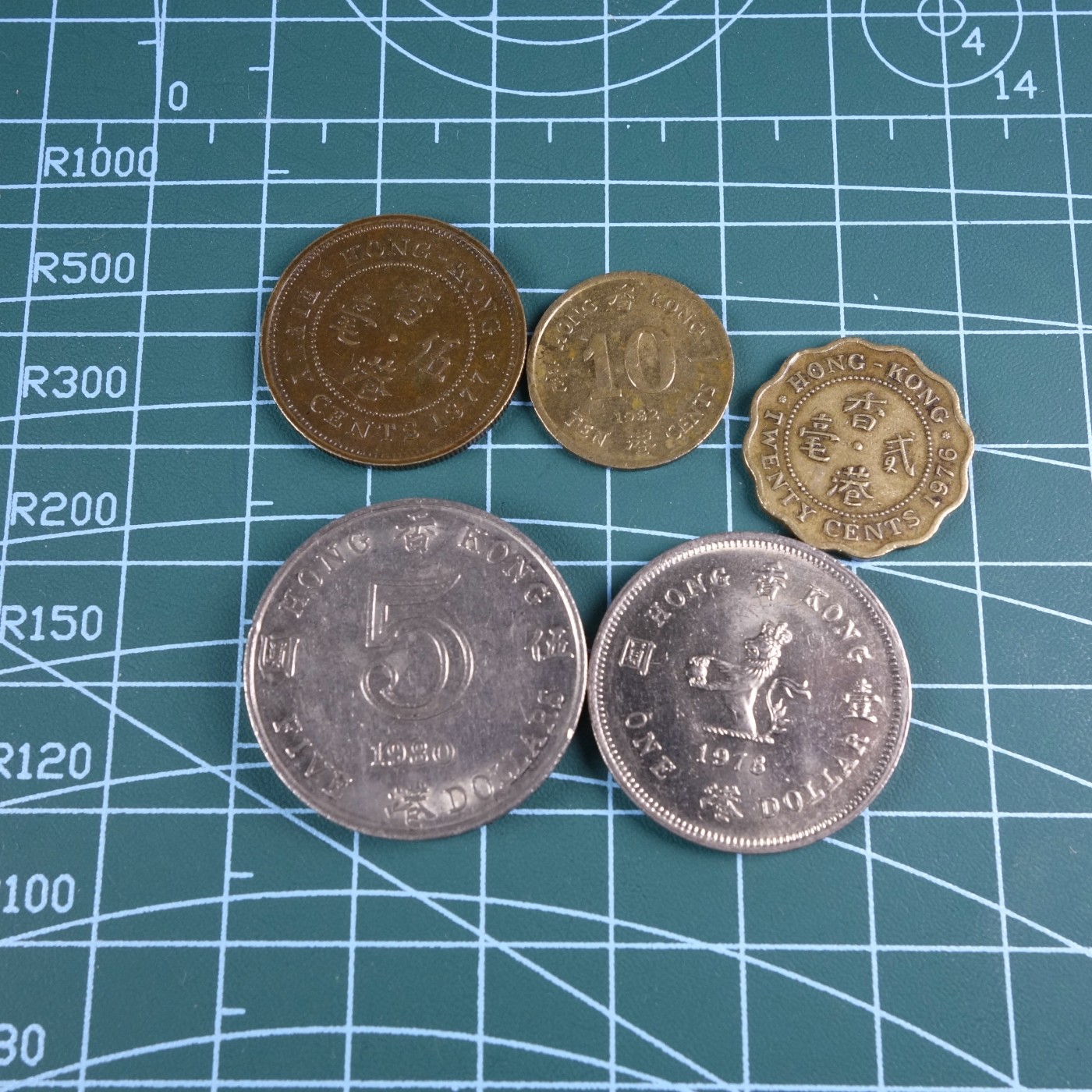 天业钱币散币拍卖第13次专场 全场0元起拍 免佣金 香港伊丽莎白二世5枚一起