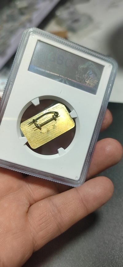 公博评级毛主席像章 🔥🔥 68高分🔥🔥公博评级—嘉兴南湖徽章，嘉兴南湖图案，工艺精湛，相当美观，左侧还有伟人题词：星星之火，可以燎原。