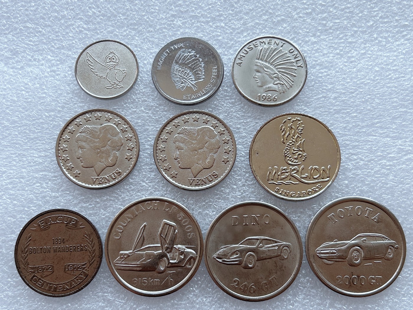 全场一元起拍 世界钱币散币专场 第35期 游戏币 代币