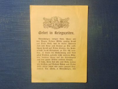 荷兰勋赏制服拍卖第72期 - 德意志第三帝国战地袖珍晨祷告册 保存极好 稀有