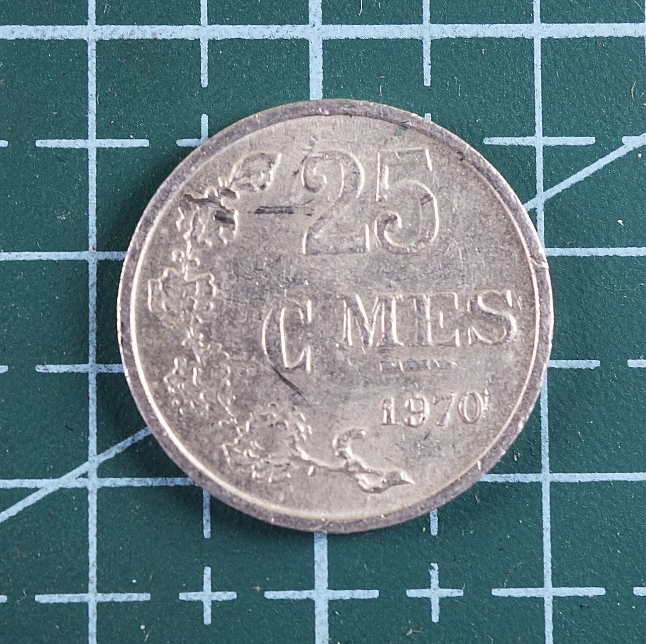 天业钱币散币拍卖第15次专场 全场0元起拍 卢森堡1970年25分铝币