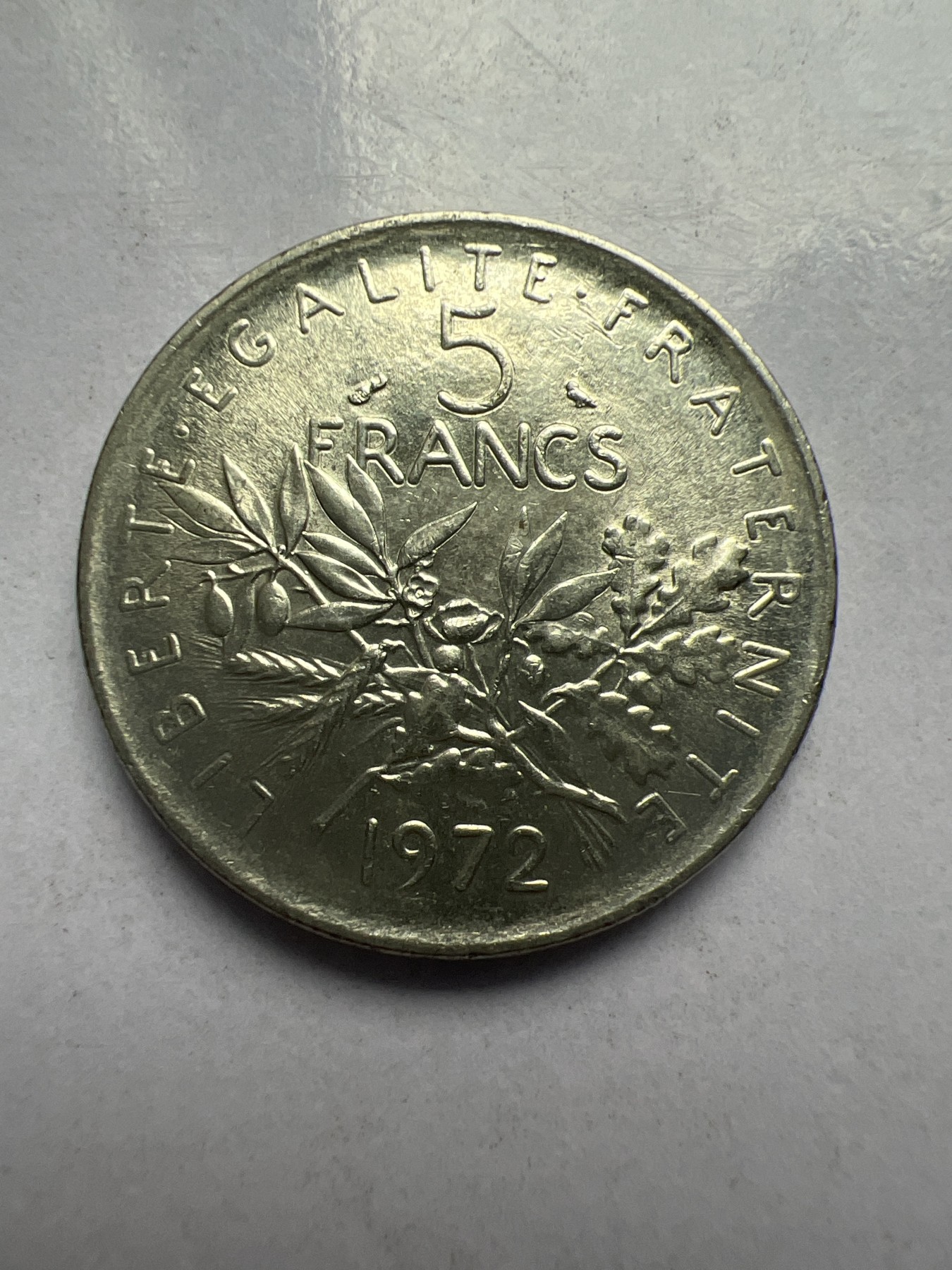 【易洋钱喜】第十三场 外国硬币专场 0元起拍 满百包邮 法国1972年5法郎