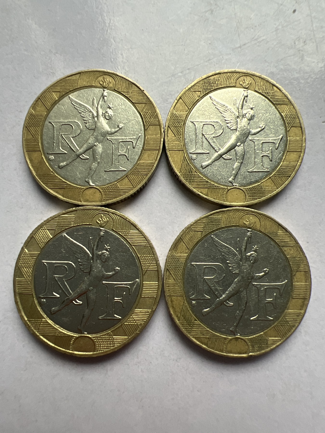 【易洋钱喜】第十三场 外国硬币专场 0元起拍 满百包邮 法国1988-91年10法郎