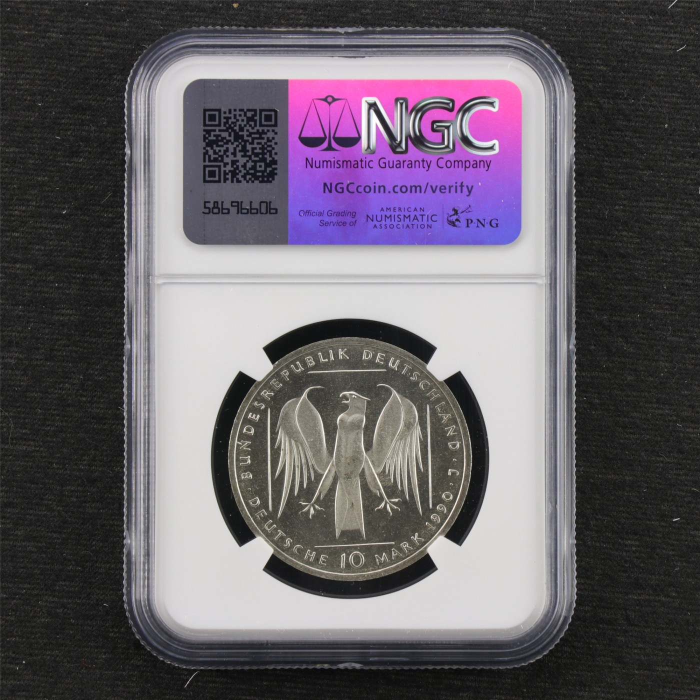 【亘邦集藏】第179期拍卖 1990年 德国银币10马克 条顿骑士团 NGC MS67 6748697-012