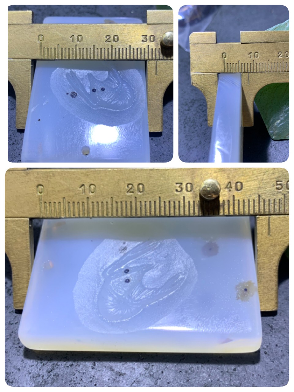 精美高玉化海洋玉髓手工俏色巧雕白石老人虾意境牌子一个！