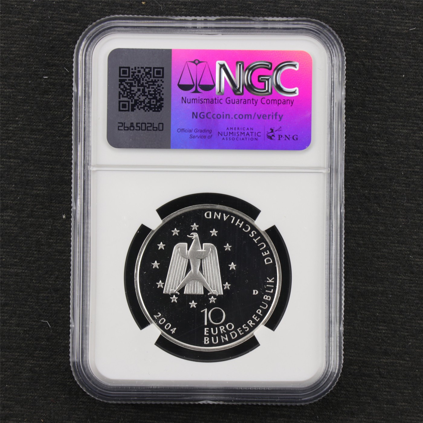 【亘邦集藏】第179期拍卖 2004年 德国银币10欧元 欧洲空间站 NGC PF68 6748697-029