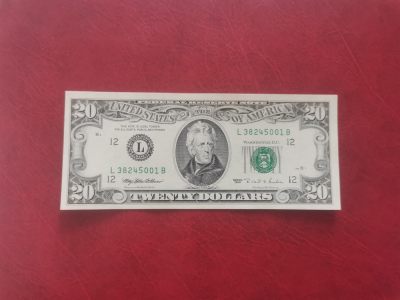 美国纸币 1995年 小头20美元 全新UNC - 美国纸币 1995年 小头20美元 全新UNC