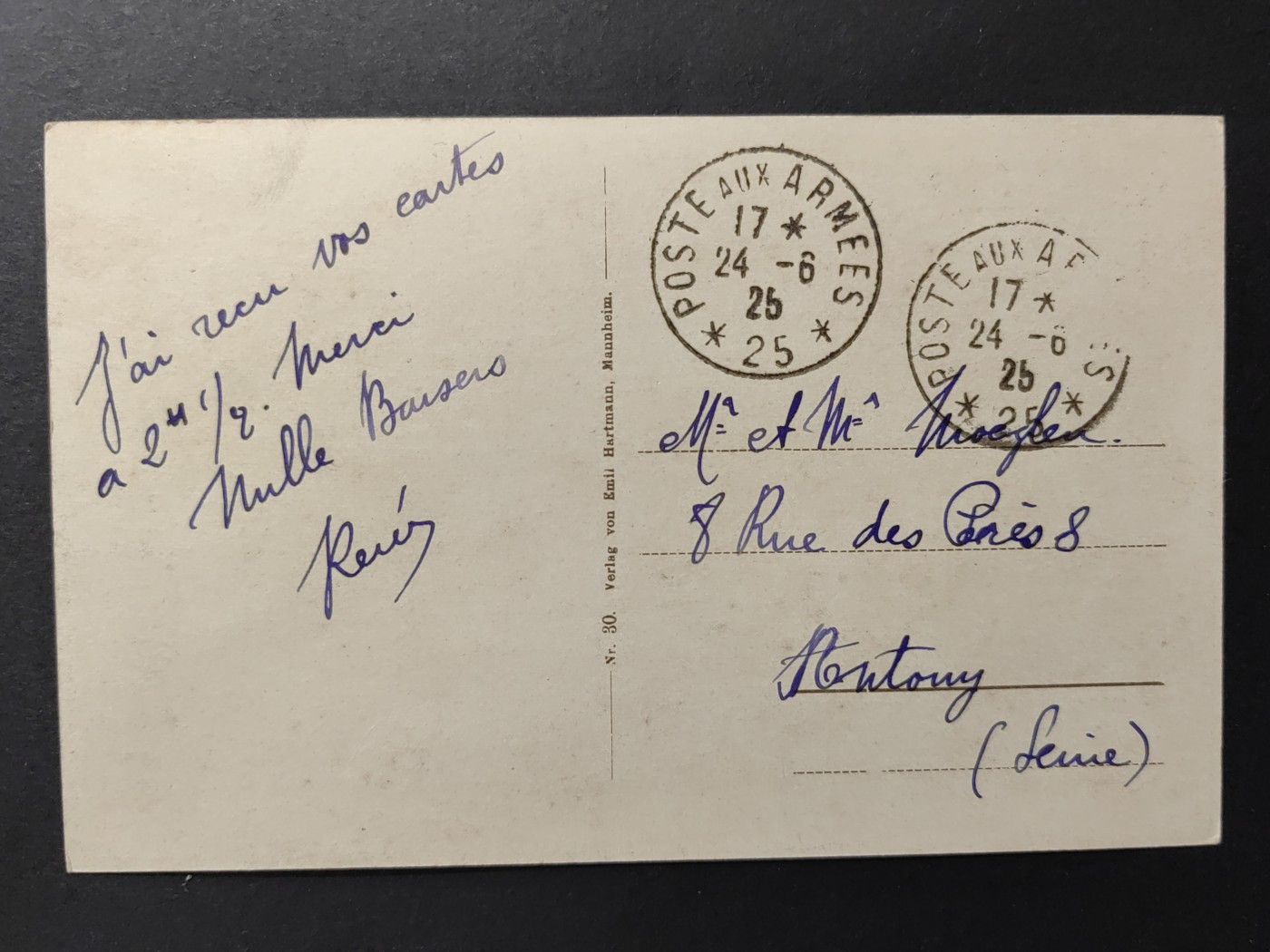 欧洲军邮片&欧洲片（拍卖）第②②场 军邮免邮资明信片（新城 （哈特） 学院教堂）