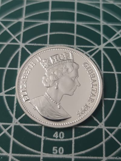 燕姐换藏第65拍 直布罗陀1993年丘吉尔14埃居纪念银币