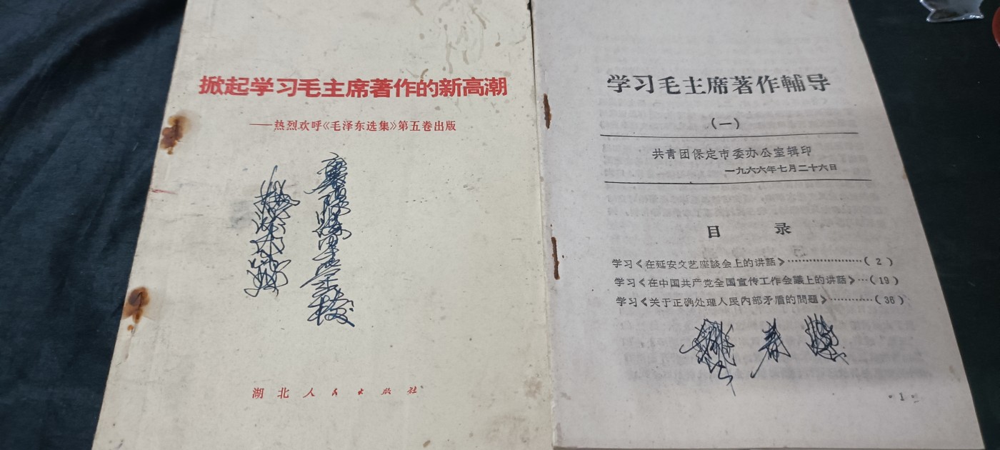 天字一号拍卖，100件拍品全部0起！ 学习毛爷爷著作，两本
