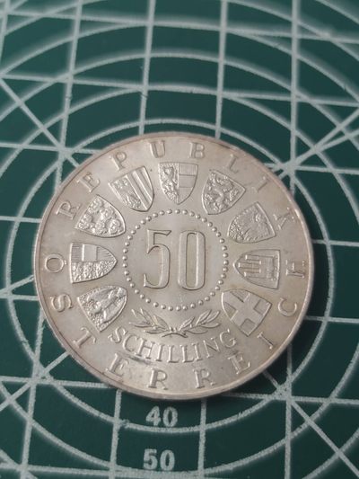 燕姐换藏第65拍 奥地利1963年蒂罗尔联盟600周年50先令银币