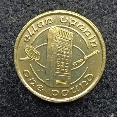 【淘币小摊】第二百零一拍 散币周四场  每日一拍 满百包邮可预留 每周一或周五发货  - 马恩岛1988年1镑卫星电话铜币