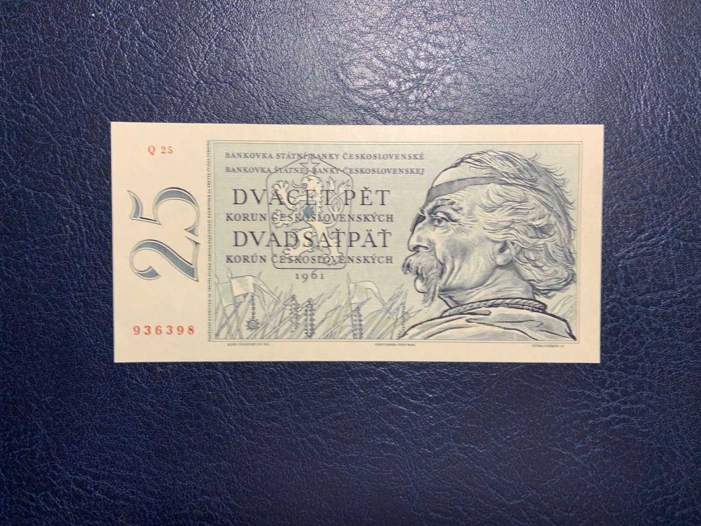收藏联盟Quantum Auction 第302期拍卖  捷克斯洛伐克1961年25克朗 品相UNC- 背面有贴胶痕