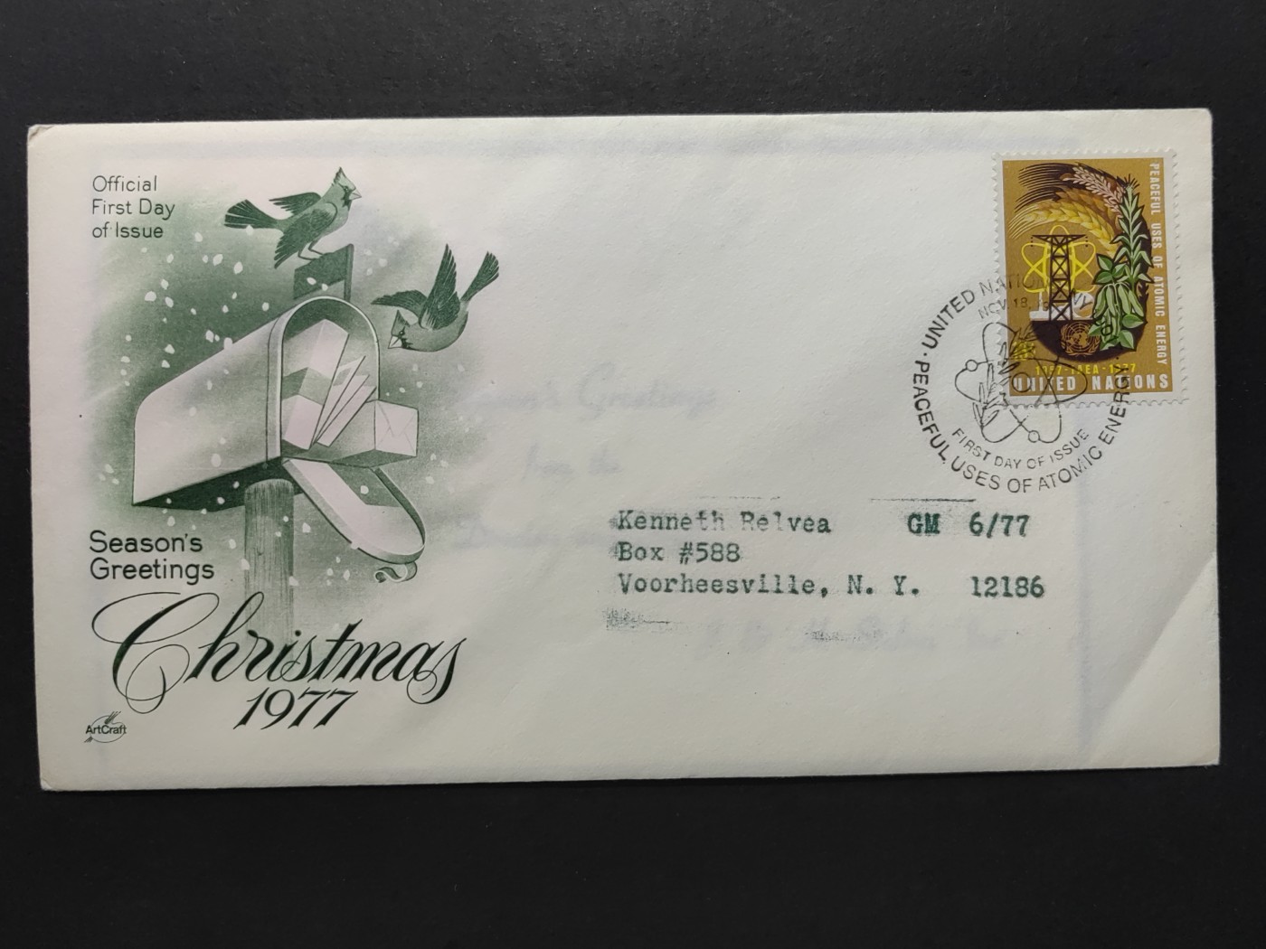 外国精品邮封（拍卖）第②③场 联合国1977年 原子能机构 