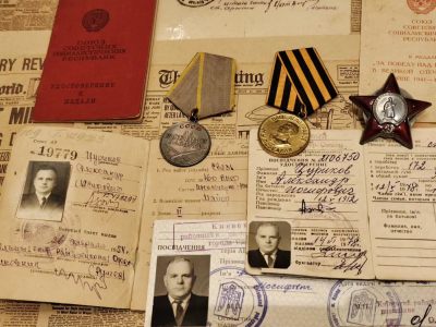 罕见苏联欧洲方面海军少校 祖里科夫·亚历山大·约瑟佛维奇 全套勋章资料