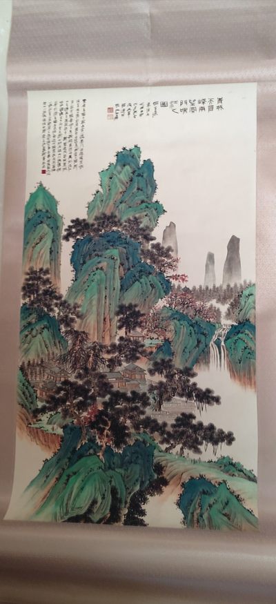 齐白石老人六虾图轴 齐白石老人六虾图轴