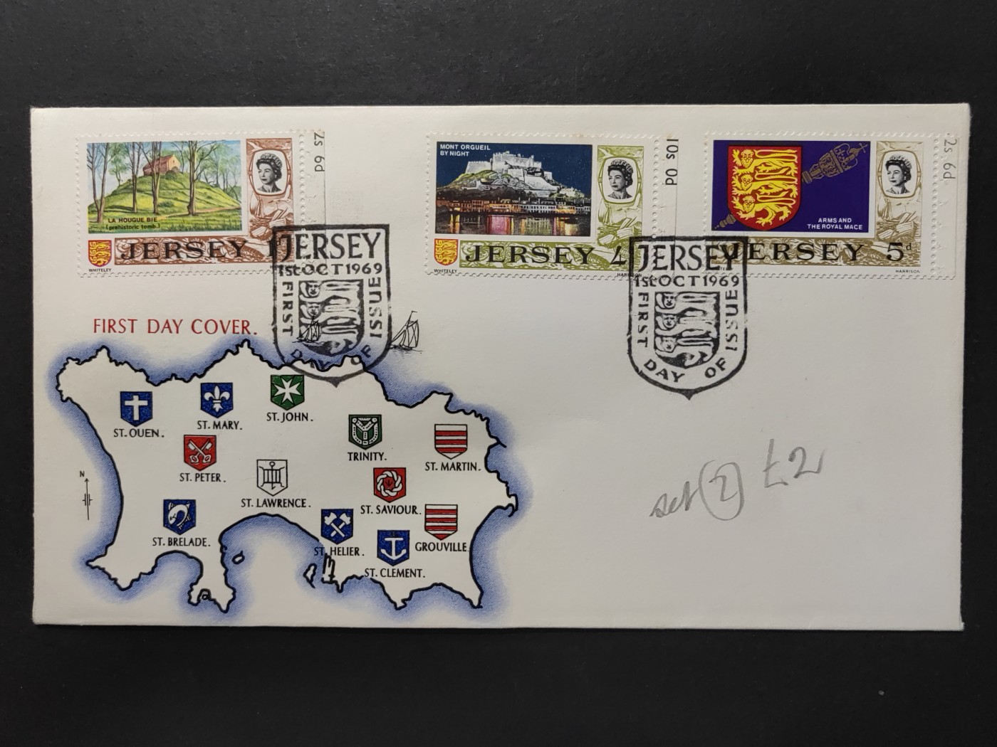 外国精品邮封（拍卖）第②③场 泽西岛1969  城邦地图 