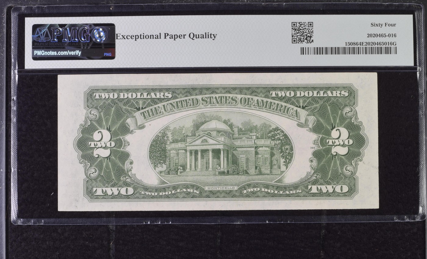 收藏联盟Quantum Auction 第302期拍卖  美国1928年政府券2元 PMG64e