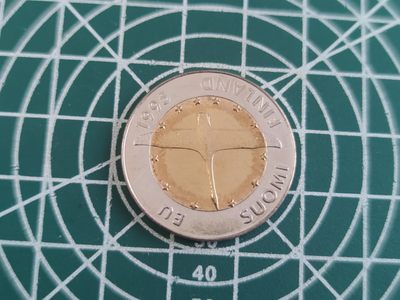 燕姐换藏第70拍 芬兰1995年10马克欧盟双色纪念币