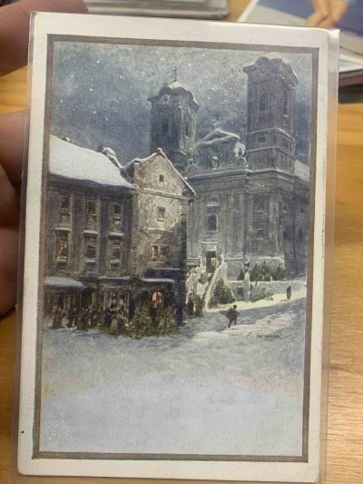 欧洲早期精品彩绘名画系列实寄老明信片 - 欧洲早期精品彩绘名画系列实寄老明信片