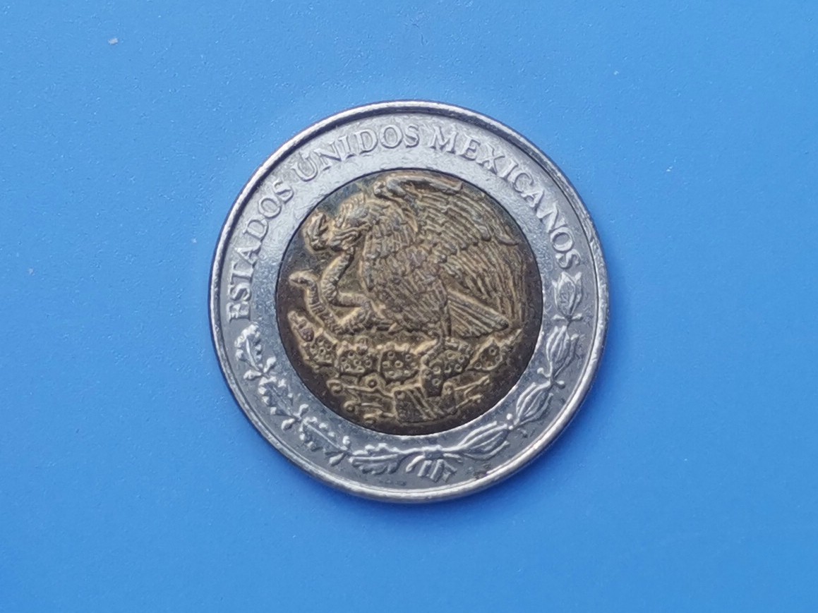 【易洋钱喜】第十三场 外国硬币专场 0元起拍 满百包邮 墨西哥一比索双色币