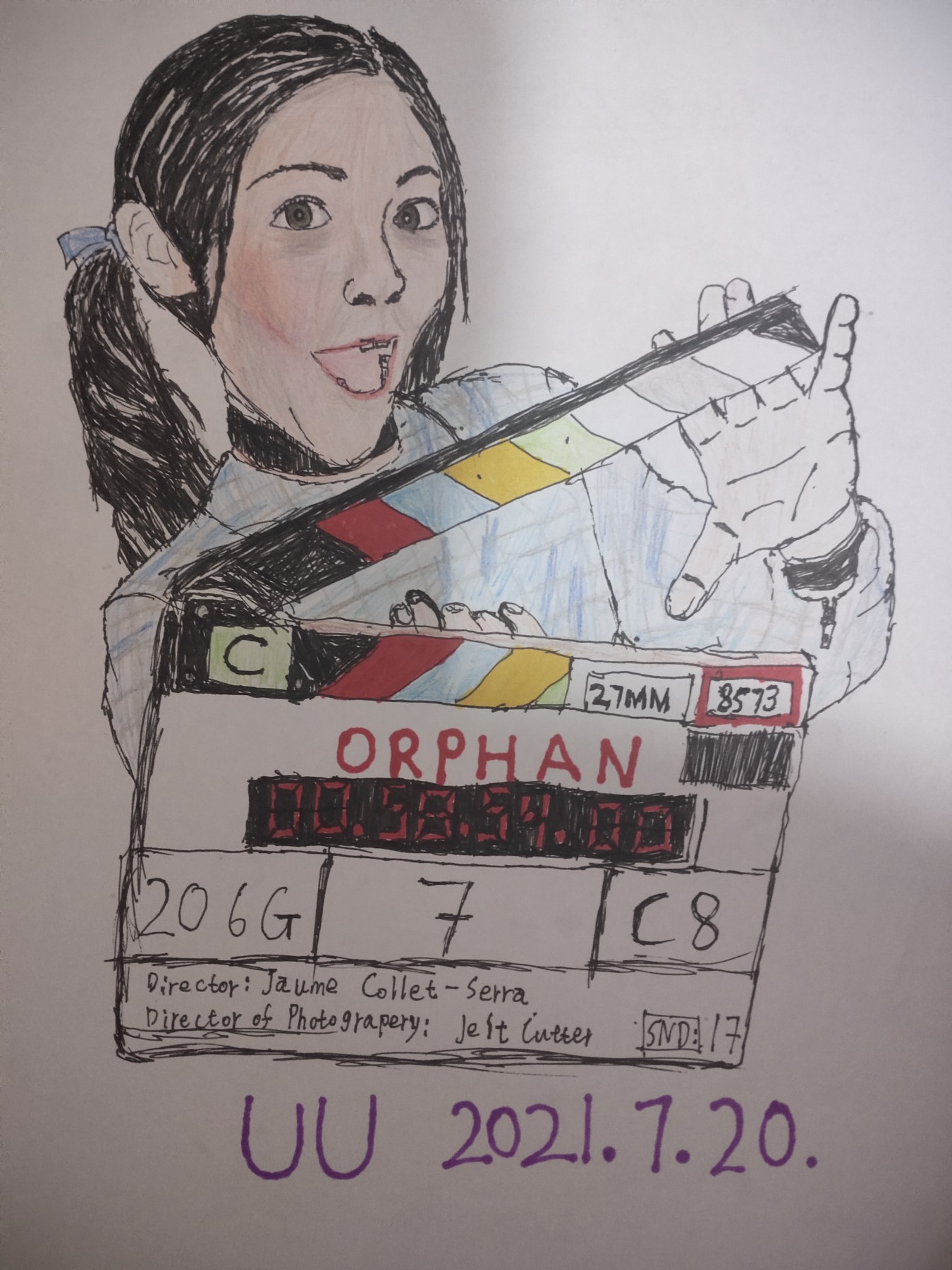 人物肖像画《orphan》