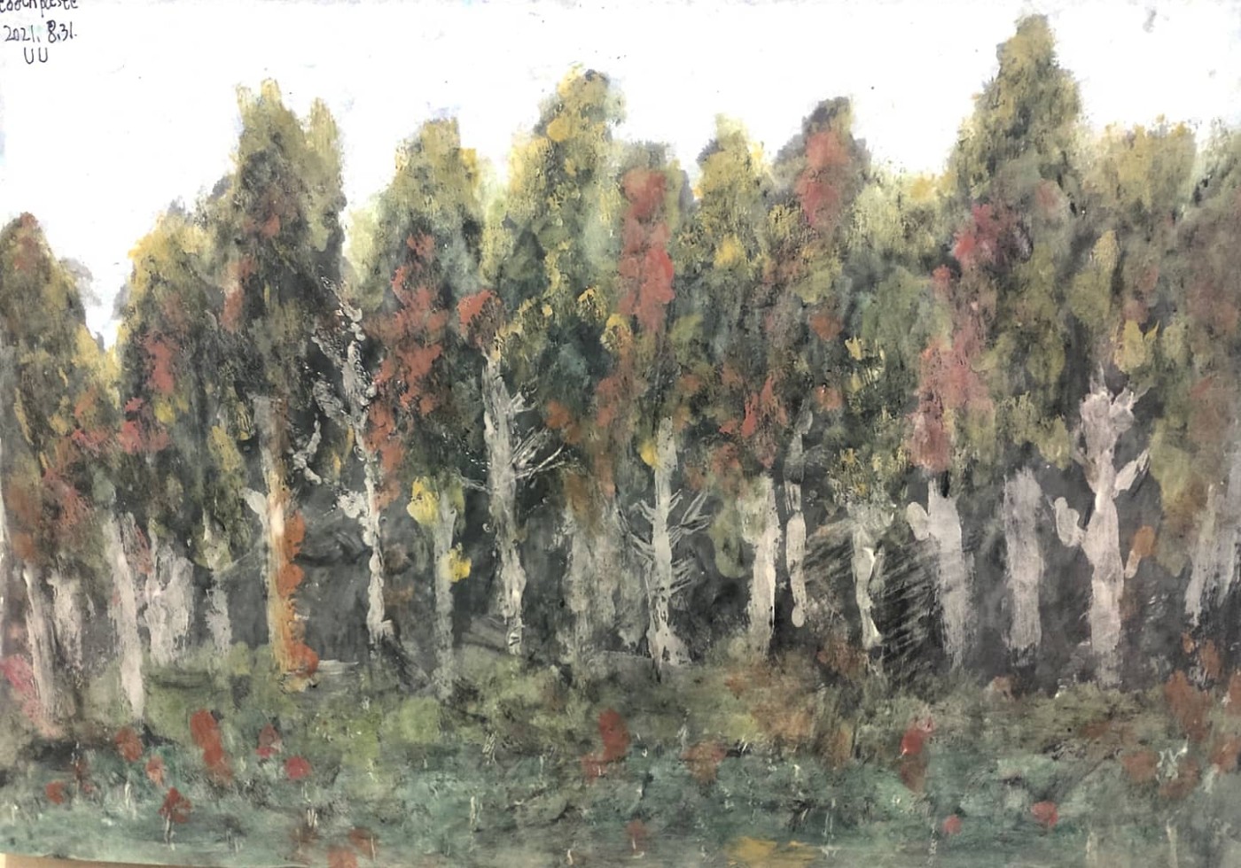 手绘风景画