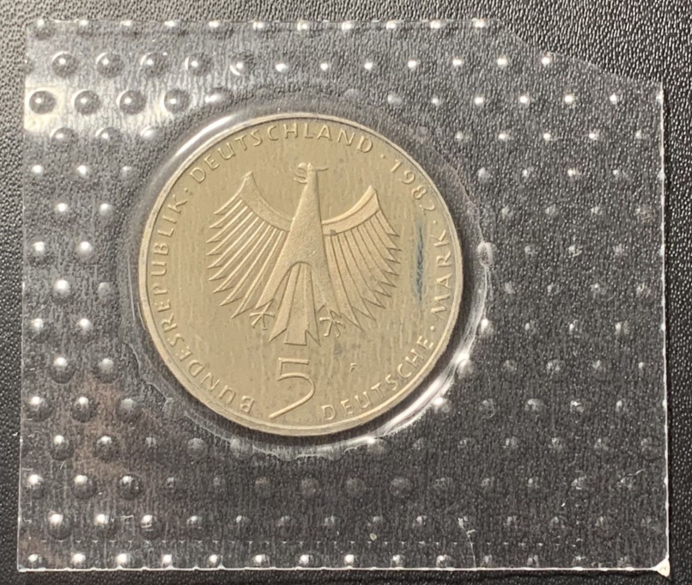 紫瑗钱币——第324期拍卖 联邦德国 1982年 F版 联合国环境会议10周年 5马克 镍币 精制 原封
