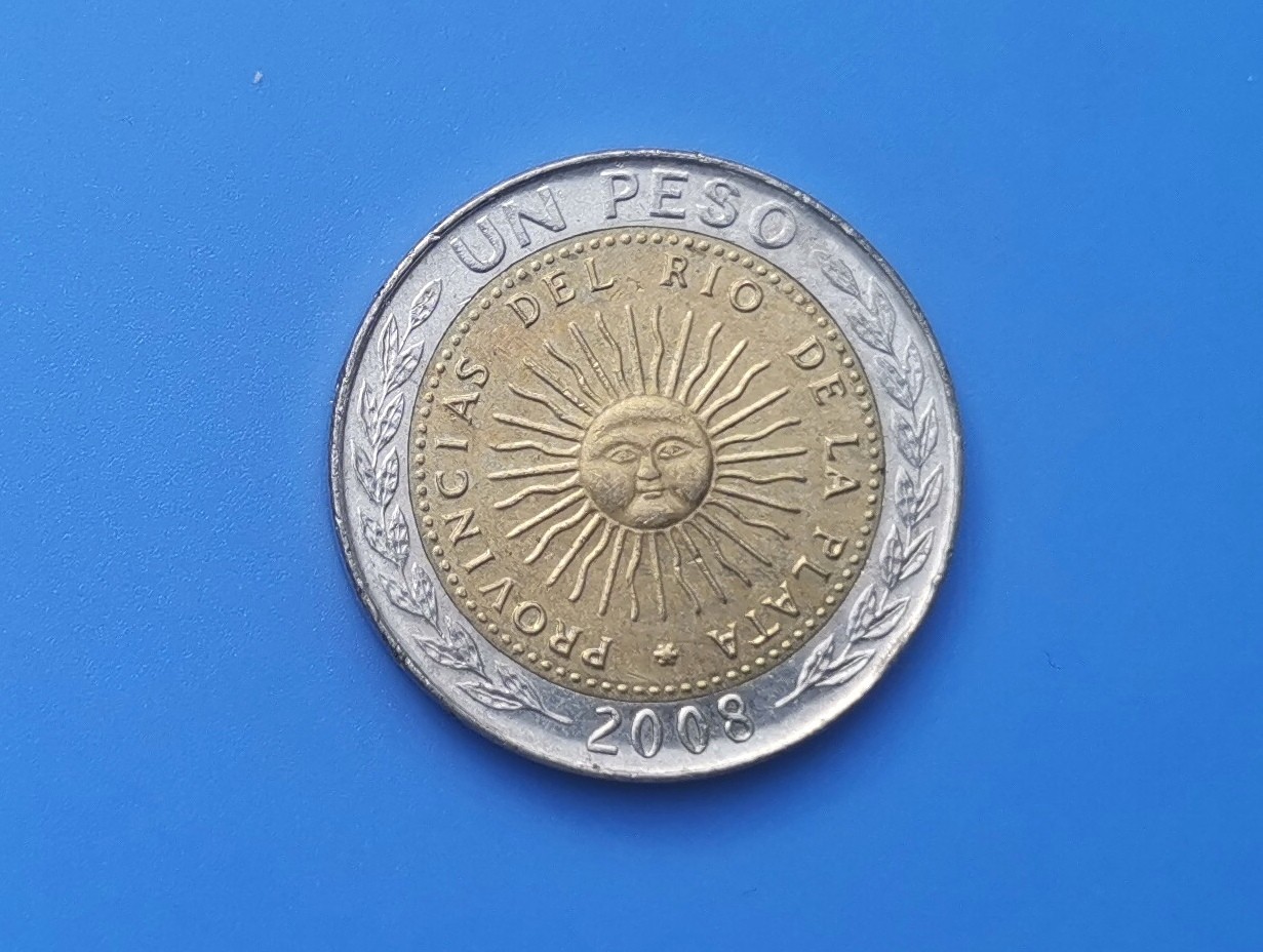 【易洋钱喜】第十三场 外国硬币专场 0元起拍 满百包邮 阿根廷太阳神，好品1比索