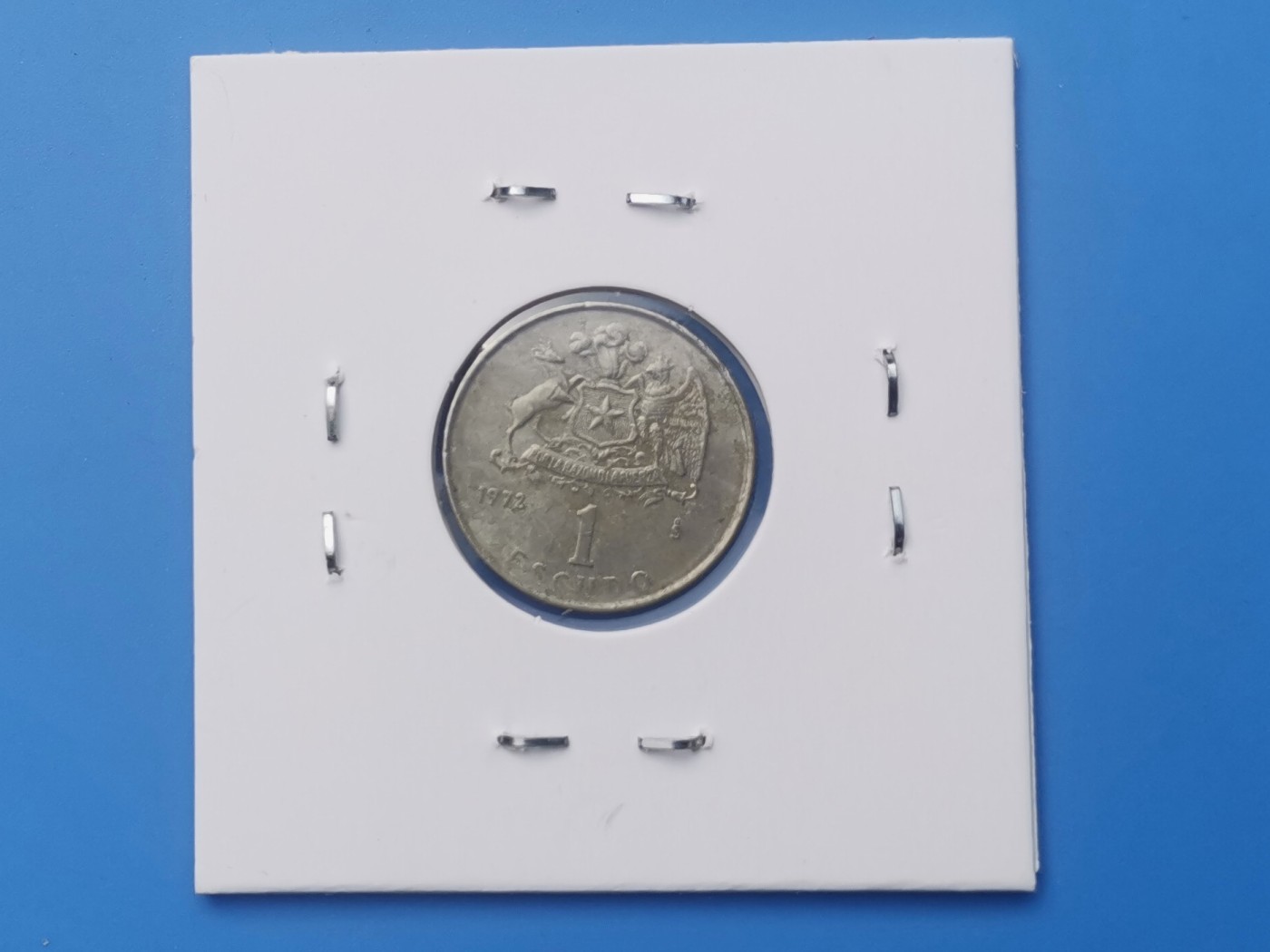 【易洋钱喜】第十三场 外国硬币专场 0元起拍 满百包邮 1972年智利，1厄斯科多，少见