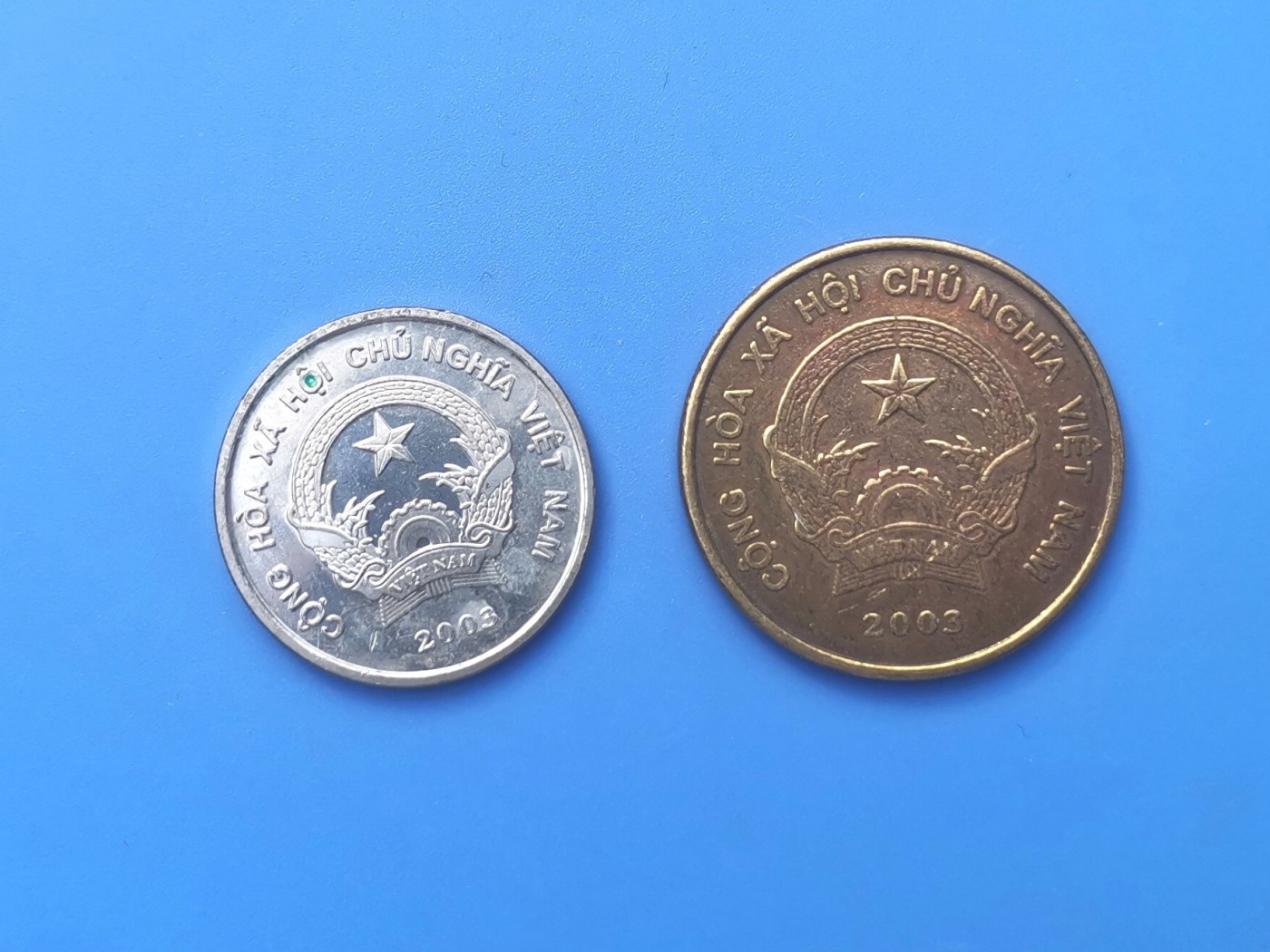 【易洋钱喜】第十三场 外国硬币专场 0元起拍 满百包邮 越南硬币两枚