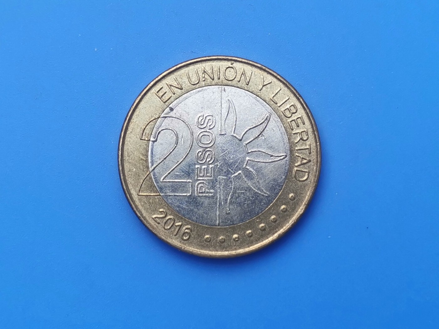 【易洋钱喜】第十三场 外国硬币专场 0元起拍 满百包邮 阿根廷200周年纪念币2比索